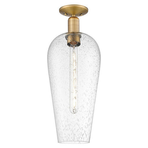 Innovations Chelsea 1Lt 8" Semi-Flush, Brushed Brass/Seedy - 716-1C-BB-G456-8SDY