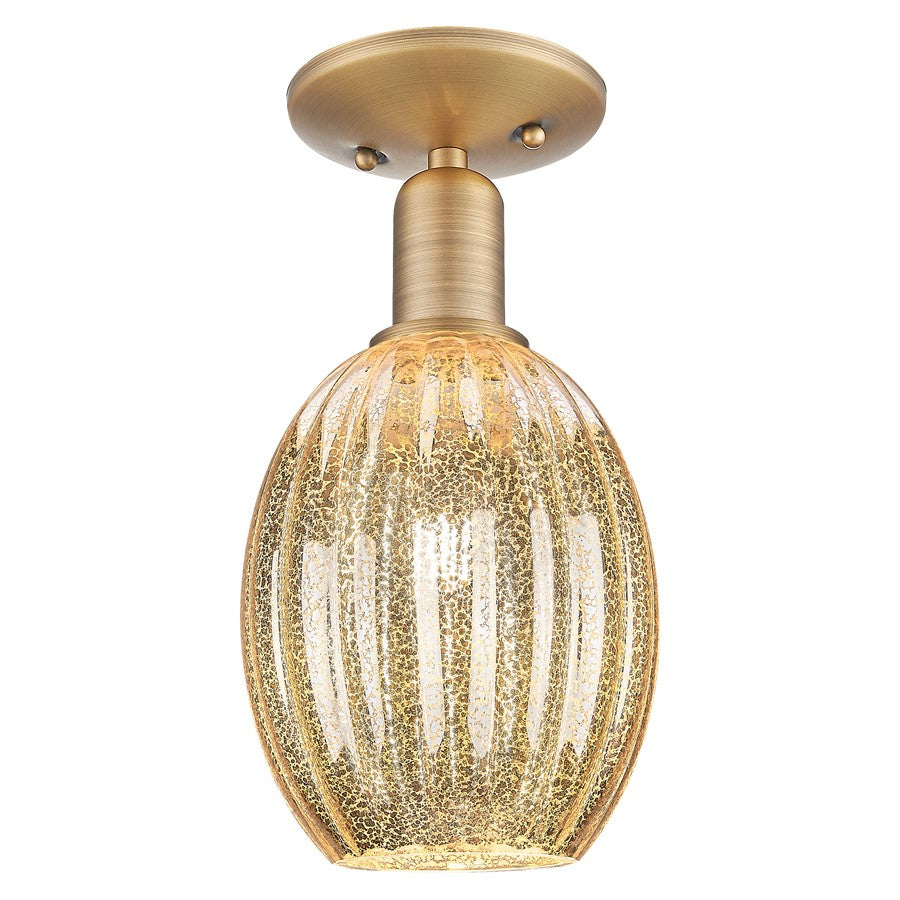 Innovations Preston 6" Bulb Semi-Flush, BB/Merc - 716-1C-BB-G459-6ME