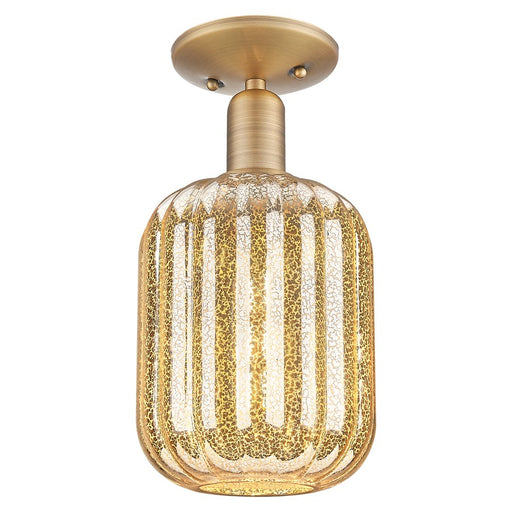 Innovations Preston 7" Jar Semi-Flush, BB/Merc - 716-1C-BB-G460-7ME