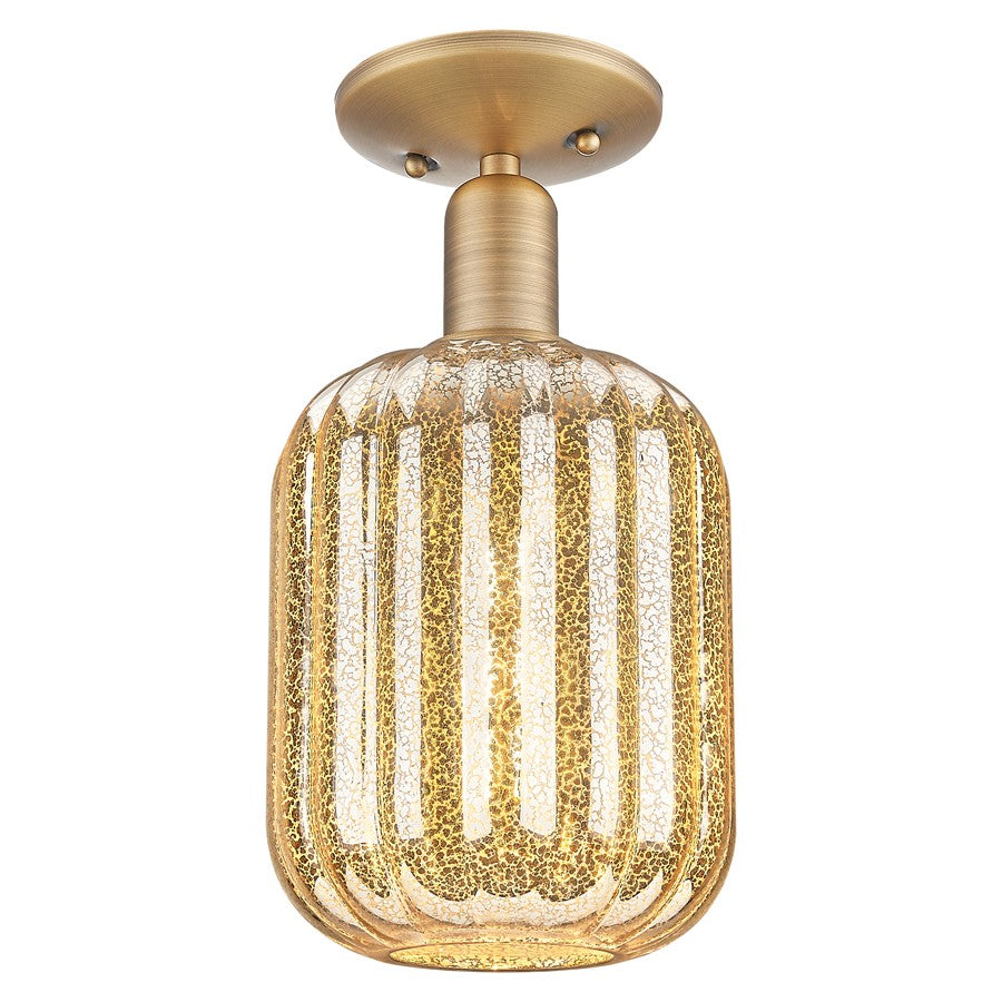 Innovations Preston 7" Jar Semi-Flush, BB/Merc - 716-1C-BB-G460-7ME