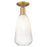 Innovations Brookhaven Almond 6" Semi-Flush, BB/Opal - 716-1C-BB-G480-6OP