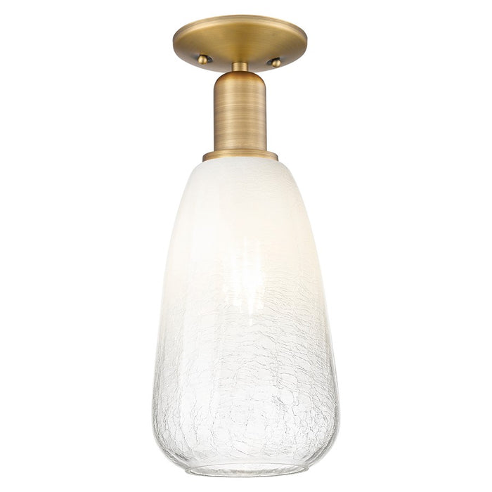 Innovations Brookhaven Almond 6" Semi-Flush, BB/Opal - 716-1C-BB-G480-6OP