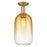 Innovations Brookhaven Cloche 7" Semi-Flush, BB/Amber - 716-1C-BB-G482-7AM