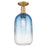 Innovations Brookhaven Cloche 7" Semi-Flush, BB/Blue - 716-1C-BB-G482-7SB
