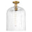 Innovations Bridal Veil 12" Semi-Flush, BB/Clear - 716-1C-BB-G559-12CL