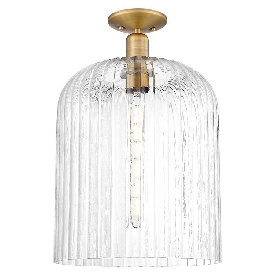 Innovations Bridal Veil 12" Semi-Flush, BB/Clear - 716-1C-BB-G559-12CL