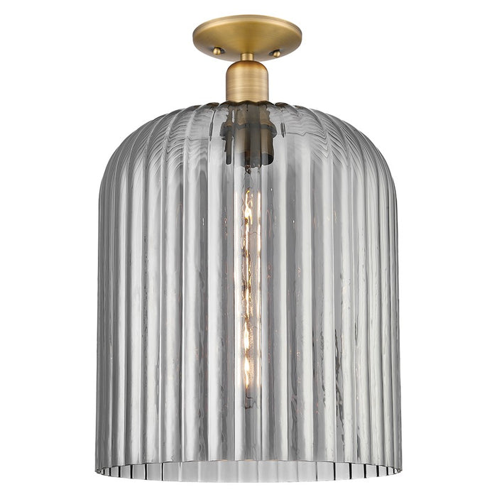 Innovations Bridal Veil 12" Semi-Flush, BB/Smoke - 716-1C-BB-G559-12SM