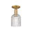 Innovations Bridal Veil 1Lt 5" Semi-Flush, BB/Clear - 716-1C-BB-G559-5CL
