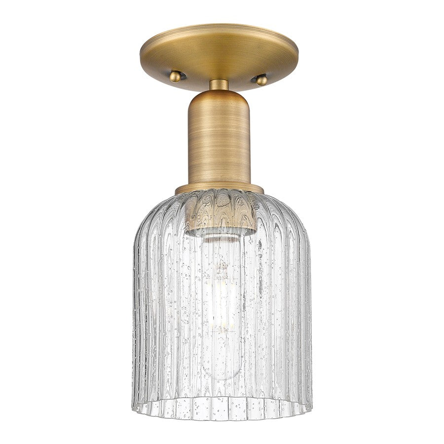 Innovations Bridal Veil 5" Semi-Flush, Brushed Brass/Seedy - 716-1C-BB-G559-5SDY