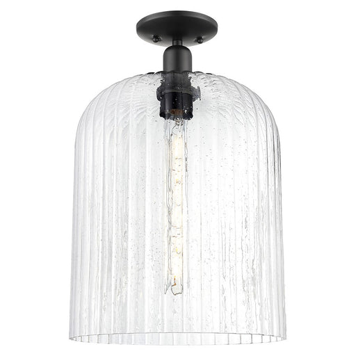 Innovations Bridal Veil 1Lt 12" Semi-Flush, Black/Seedy - 716-1C-BK-G559-12SDY