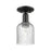 Innovations Bridal Veil 1Lt 5" Semi-Flush, Black/Seed - 716-1C-BK-G559-5SDY