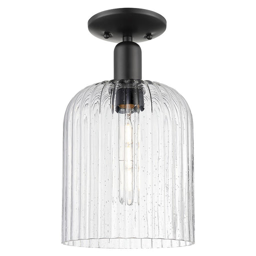 Innovations Bridal Veil 1Lt 8" Semi-Flush, Black/Seedy - 716-1C-BK-G559-8SDY