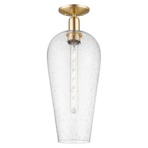 Innovations Chelsea 1Lt 8" Semi-Flush, Bronze/Seedy - 716-1C-CB-G456-8SDY