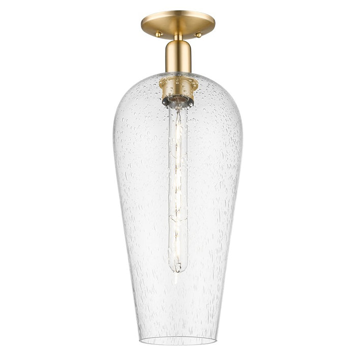 Innovations Chelsea 1Lt 8" Semi-Flush, Bronze/Seedy - 716-1C-CB-G456-8SDY