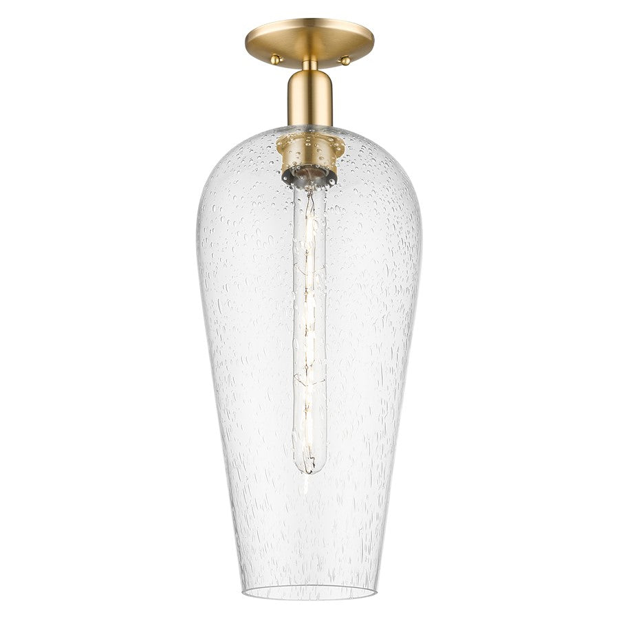 Innovations Chelsea 1Lt 8" Semi-Flush, Bronze/Seedy - 716-1C-CB-G456-8SDY