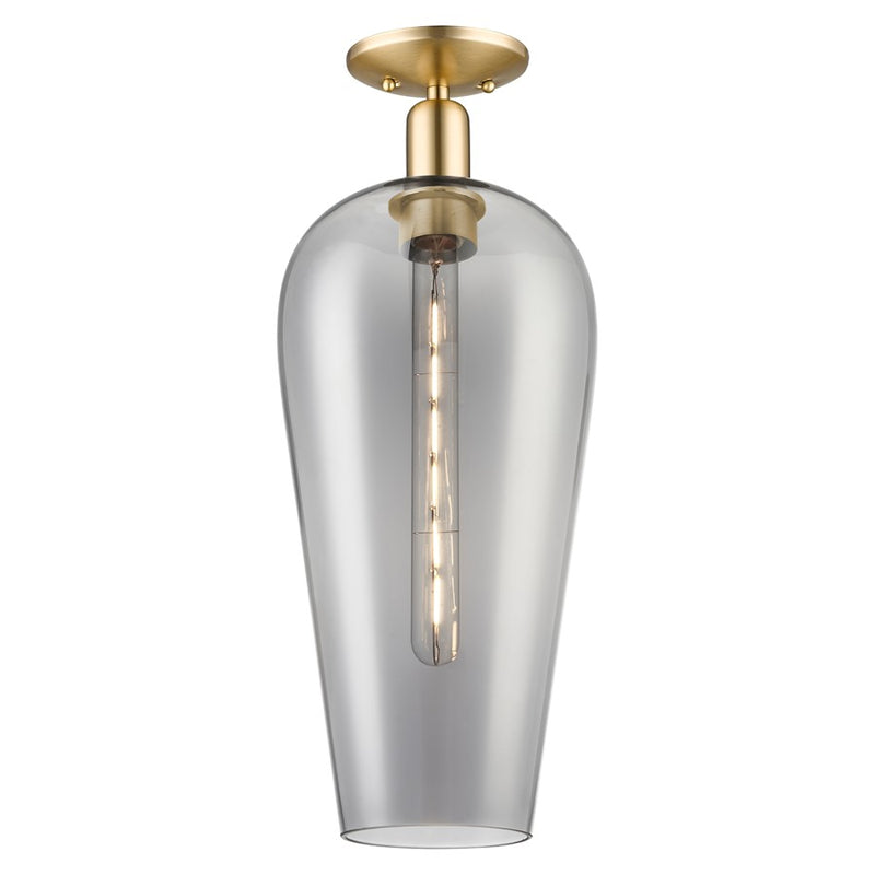 Innovations Chelsea 1Lt 8" Semi-Flush, Bronze/Smoke - 716-1C-CB-G456-8SM