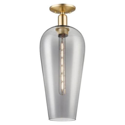 Innovations Chelsea 1Lt 8" Semi-Flush, Bronze/Smoke - 716-1C-CB-G456-8SM
