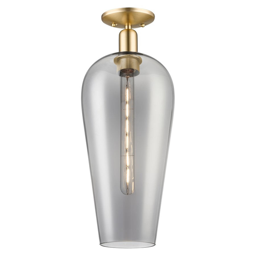 Innovations Chelsea 1Lt 8" Semi-Flush, Bronze/Smoke - 716-1C-CB-G456-8SM