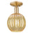 Innovations Preston 1Lt 7" Globe Semi-Flush, Bronze/Mercury - 716-1C-CB-G458-7ME