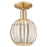 Innovations Preston 1Lt 7" Globe Semi-Flush, Bronze/Mercury