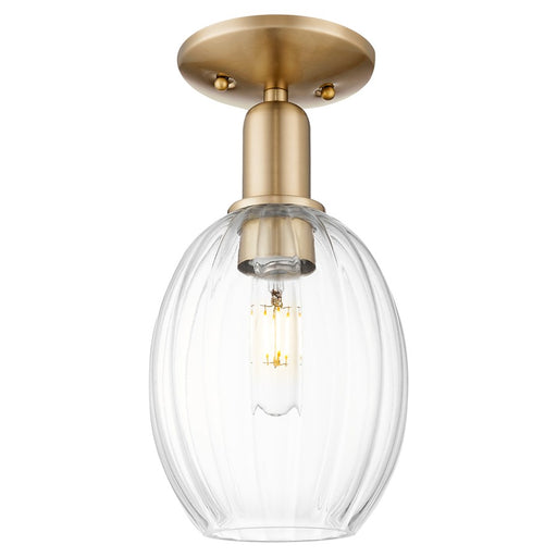 Innovations Preston 1Lt 6" Bulb Semi-Flush, Bronze/Clear - 716-1C-CB-G459-6CL
