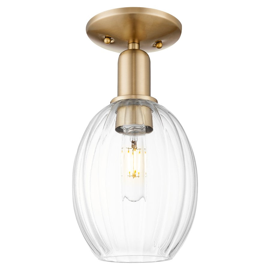 Innovations Preston 1Lt 6" Bulb Semi-Flush, Bronze/Clear - 716-1C-CB-G459-6CL