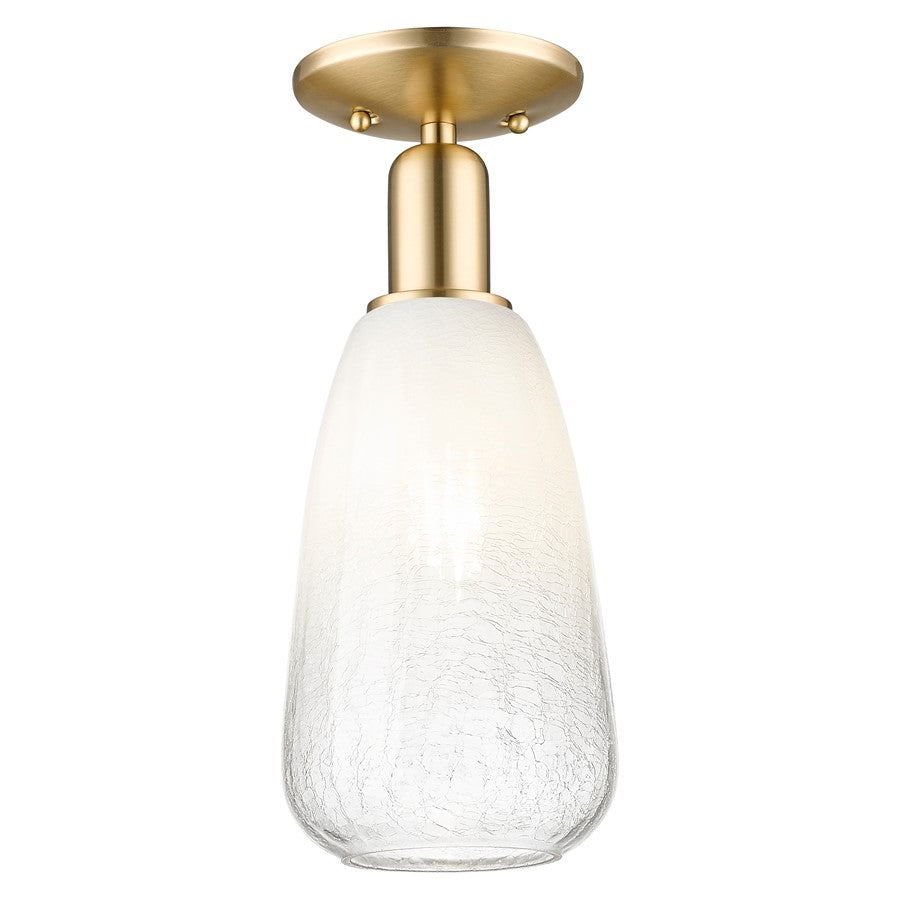 Innovations Brookhaven Almond 6" Semi-Flush, Bronze/Opal - 716-1C-CB-G480-6OP
