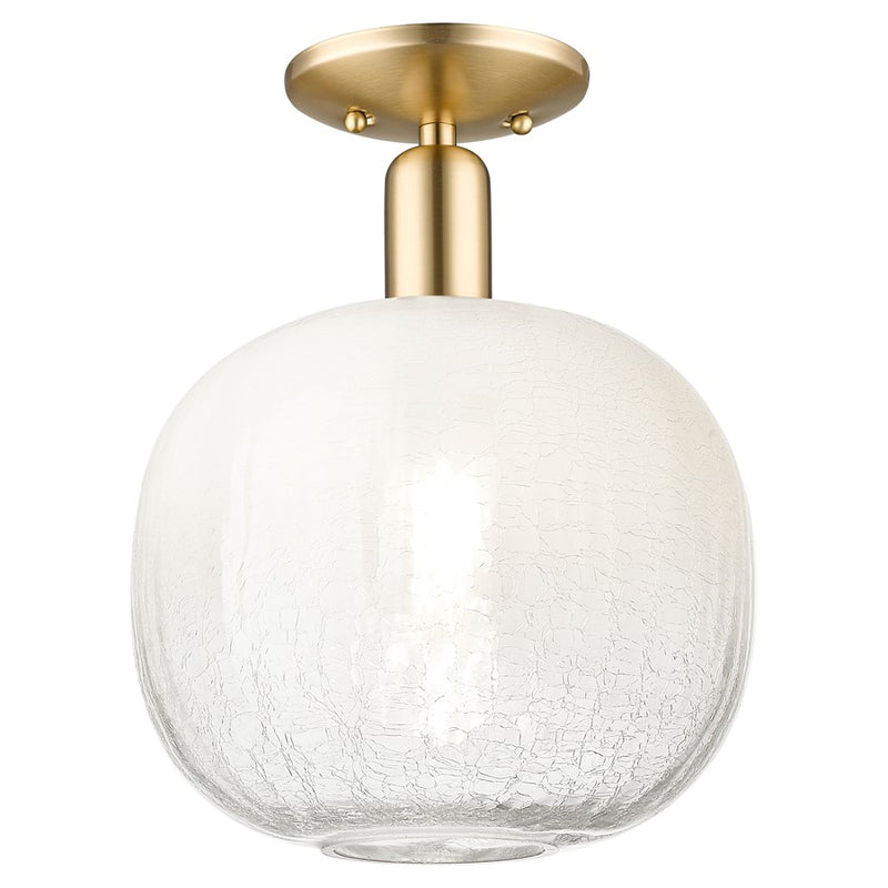 Innovations Brookhaven Sphere 10" Semi-Flush, Bronze/Opal - 716-1C-CB-G481-10OP