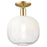 Innovations Brookhaven Sphere 10" Semi-Flush, Bronze/Opal - 716-1C-CB-G481-10OP