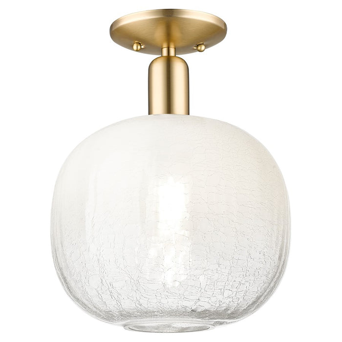 Innovations Brookhaven Sphere 10" Semi-Flush, Bronze/Opal - 716-1C-CB-G481-10OP