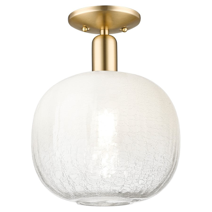 Innovations Brookhaven Sphere 10" Semi-Flush, Bronze/Opal - 716-1C-CB-G481-10OP