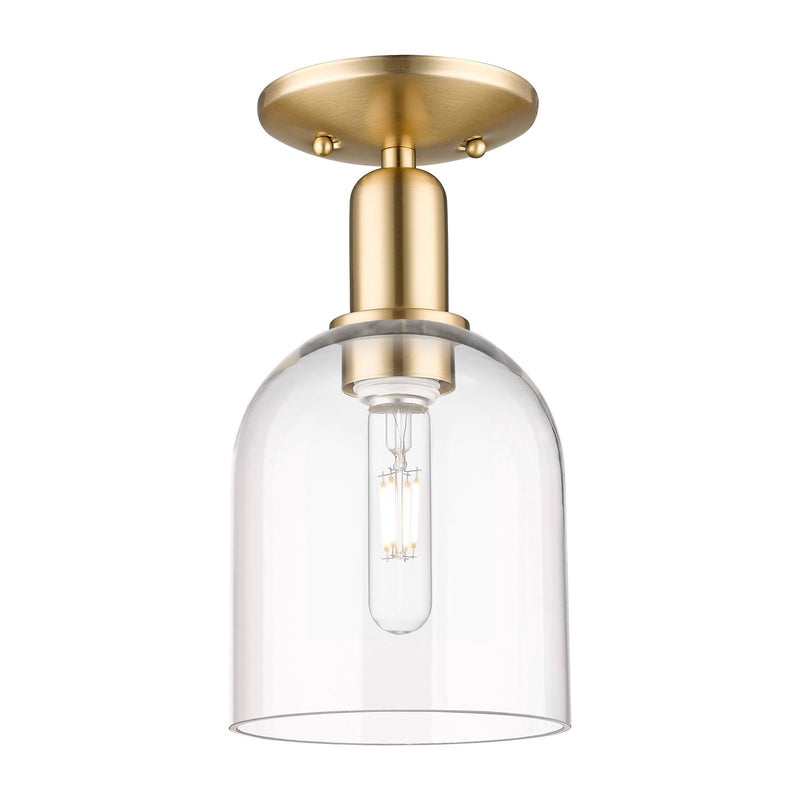 Innovations Bella 6in 1-Light Semi-Flush Mount | Industrial Champagne Bronze Steel and Clear Glass | Entryway & Hallway | 5.5 x | Model 716-1C-CB-G558-6CL