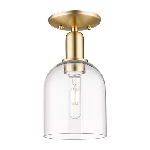 Innovations Bella 6in 1-Light Semi-Flush Mount | Industrial Champagne Bronze Steel and Clear Glass | Entryway & Hallway | 5.5 x | Model 716-1C-CB-G558-6CL
