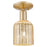 Innovations Bridal Veil 1Lt 5" Semi-Flush, Bronze/Mercury - 716-1C-CB-G559-5ME