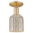 Innovations Bridal Veil 1Lt 5" Semi-Flush, Bronze/Mercury