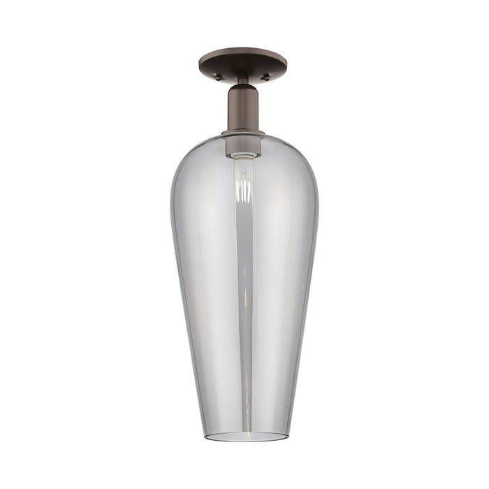 Innovations Chelsea 1Lt 8" Semi-Flush Mount, Bronze/Smoke - 716-1C-OB-G456-8SM