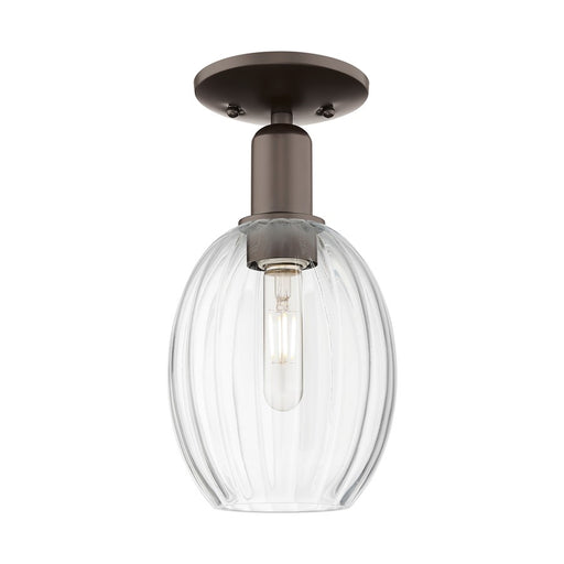 Innovations Preston 1Lt 6" Bulb Semi-Flush, OB/Clear - 716-1C-OB-G459-6CL