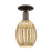 Innovations Preston 1Lt 6" Bulb Semi-Flush, OB/Mercury - 716-1C-OB-G459-6ME