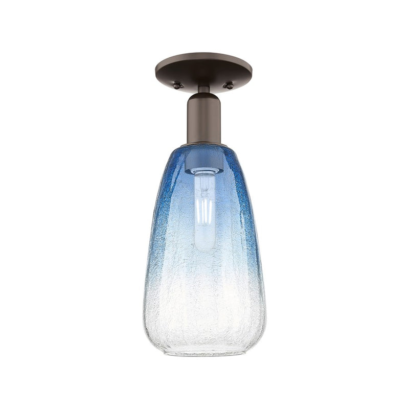 Innovations Brookhaven Almond 1Lt 6" Semi-Flush, OB/SB - 716-1C-OB-G480-6SB