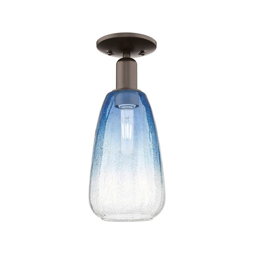 Innovations Brookhaven Almond 1Lt 6" Semi-Flush, OB/SB - 716-1C-OB-G480-6SB