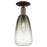Innovations Brookhaven Almond 1Lt 6" Semi-Flush, OB/Slate - 716-1C-OB-G480-6SL