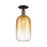 Innovations Brookhaven Cloche 1Lt 7" Semi-Flush, OB/Amber - 716-1C-OB-G482-7AM