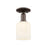 Innovations Bridal Veil 1Lt 5" Semi-Flush, OB/Gloss White - 716-1C-OB-G559-5GWH