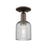 Innovations Bridal Veil 1Lt 5" Semi-Flush, OB/Smoke - 716-1C-OB-G559-5SM