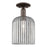 Innovations Bridal Veil 1Lt 8" Semi-Flush, OB/Smoke - 716-1C-OB-G559-8SM