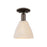 Innovations NB Dome 1Lt 8" Semi-Flush, OB/NF - 716-1C-OB-NBD-75-NAT