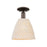 Innovations Natural Ballston Dome 1Lt 9" Semi-Flush, OB/NF - 716-1C-OB-NBD-9-NAT