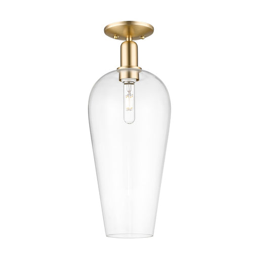 Innovations Chelsea 1Lt 8" Semi-Flush Mount, Chrome/Clear - 716-1C-PC-G456-8CL