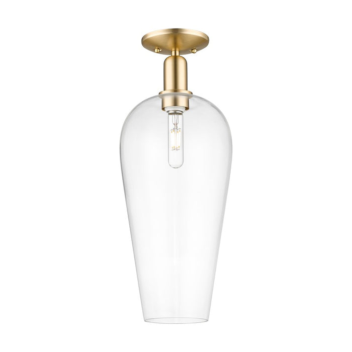 Innovations Chelsea 1Lt 8" Semi-Flush Mount, Chrome/Clear - 716-1C-PC-G456-8CL