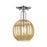 Innovations Preston 1Lt 7" Globe Semi-Flush, Chrome/Mercury - 716-1C-PC-G458-7ME